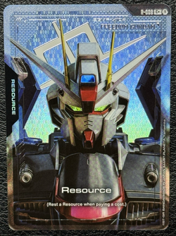 Gundam TCG - Lot of 3 Etched Foil Resource Cards (C+) - 005, 008, 013 - NM - Image 2