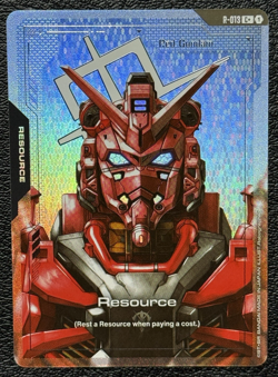 Gundam TCG - Lot of 3 Etched Foil Resource Cards (C+) - 005, 008, 013 - NM - Image 4