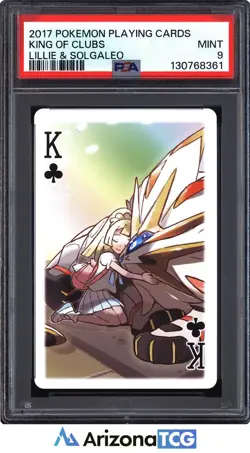 Pokemon 2017 King Of Clubs Lillie & Solgaleo Pokemon Playing Cards PSA 9 - Image 1