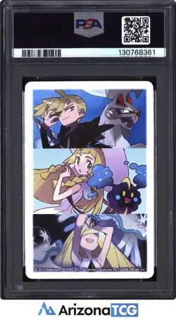 Pokemon 2017 King Of Clubs Lillie & Solgaleo Pokemon Playing Cards PSA 9 - Image 2
