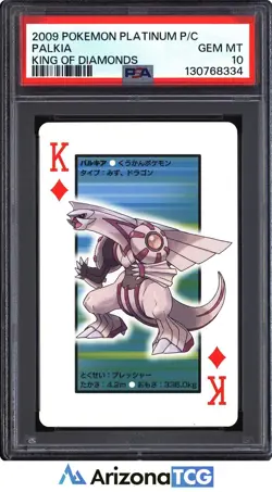 Pokemon 2009 Palkia King Of Diamonds Platinum Playing Card Japanese PSA 10 - Image 1