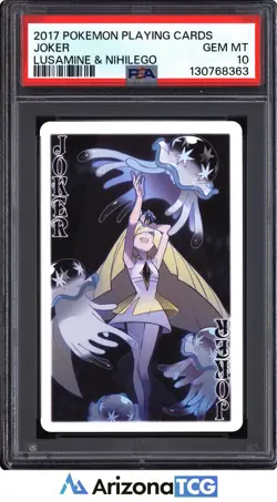 Pokemon 2017 Joker Lusamine & Nihilego Pokemon Playing Cards GEM MINT PSA 10 - Image 1