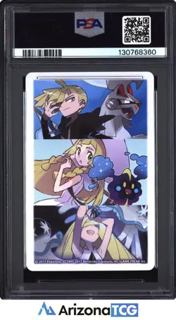 Pokemon 2017 Lillie & Solgaleo King Of Diamonds Pokemon Playing Cards PSA 9 - Image 2
