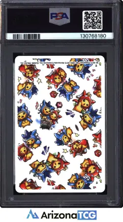 Pokemon 2015 Jack Of Spades Poncho Pikachu Pokemon Playing Cards PSA 10 - Image 2