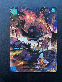 One Piece Edward Weevil Character Card EB01-023 SP Rare NM - Image 4