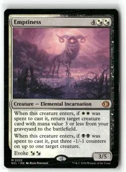 Emptiness Lorwyn Eclipsed Regular MTG Magic - Image 1