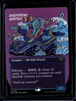 Mindspring Merfolk - 335 - Foil - DFT - NM - MTG Magic the Gathering - Image 1