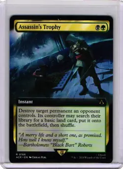 Assassin's Trophy 0166 Extended Art Assassin's Creed ACR MTG NM - Image 1