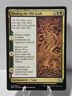 X 1 Binding the Old Gods NM-M Kaldheim MTG Magic The Gathering - Image 1