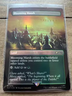 MTG Blooming Marsh Secret Lair Dr Who Dalek Lands Foil Rare - Image 1