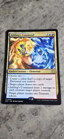 Ashling's Command Lorwyn Eclipsed Regular Kindred Instant Elemental Rare MTG NM - Image 1