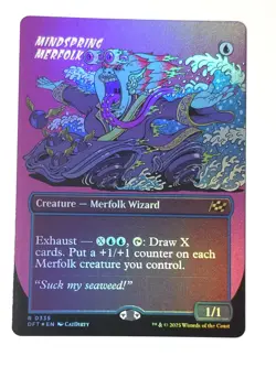 Mindspring Merfolk (Borderless) Aetherdrift Foil - Image 1