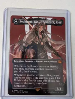 Sephiroth Fabled Soldier Borderless 0382 Final Fantasy MTG - Image 1
