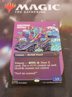 Mtg. Mindspring Merfolk. Foil Borderless. Aetherdrift. Pack Fresh - Image 1