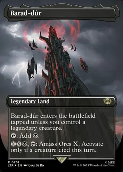 Barad-dur - Surge Foil - Borderless NM, English MTG The Lord Of The Rings: Tales - Image 1