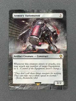 Armory Automaton MTG Final Fantasy Commander Hand Painted Full Altered Art Tentz - Image 1
