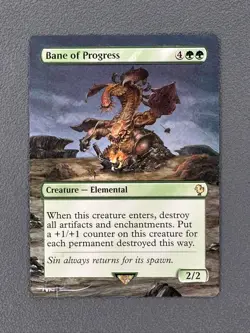 Bane of Progress MTG Final Fantasy Commander Hand Painted Full Altered Art Tentz - Image 1