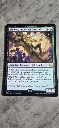 Lluwen, Imperfect Naturalist Lorwyn Eclipsed Regular Legendary Creature MTG NM - Image 1