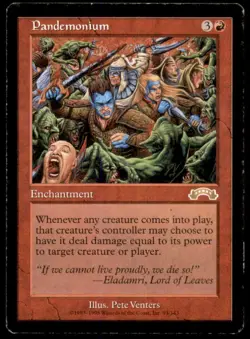 Pandemonium LP Light Play Exodus MTG [6734] - Image 1