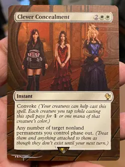 Clever Concealment Final Fantasy Commander Hand Painted Full Altered Art Tentz - Image 2