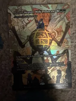 Master Weaver, Web Protector - Arasta of the Endless Web (Borderless) - Foil - Image 1