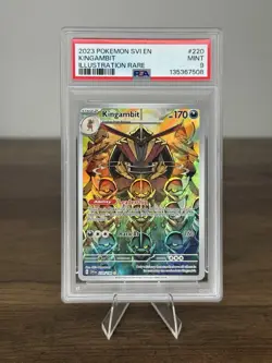 Pokemon TCG Kingambit 220/198 Scarlet & Violet PSA 9 Mint Condition - Image 1
