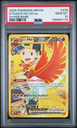 Ethan's Ho-oh *PSA 10* Hyper Rare *Destined Rivals* #239 * Pokemon - Image 1