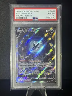 2023 Pokemon Sword And Shield Crown Zenith Full Art Lumineon V PSA 10 - Image 1