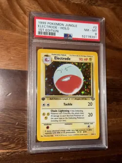 1999 Pokemon Jungle Electrode Holo PSA 8 - Image 3