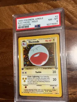 1999 Pokemon Jungle Electrode Holo PSA 8 - Image 4