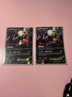 Two 2013 Pokemon Black and White Legendary Treasures 88 Darkrai EX - Image 1