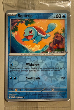 Pokemon TCG Squirtle 007/165 - Pokemon Center Stamped 151 Promo SEALED - Image 1
