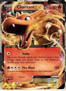 Charizard EX 11/106 NM 2014 XY Flashfire Ultra Rare Pokemon TCG - Image 1