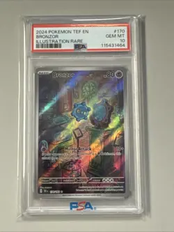 Pokemon Temporal Forces Bronzor Illustration Rare 170/162 Psa 10 - Image 1
