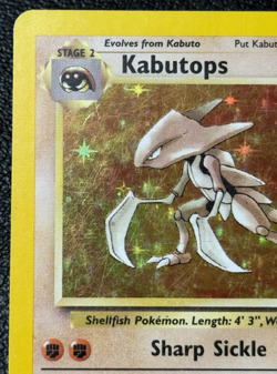 Kabutops 9/62 - Unlimited Holo Rare - Vintage Pokemon TCG: Fossil - MP - Image 2