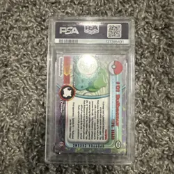 2000 Topps Chrome Bulbasaur #1 Spectra PSA 9 MINT - Image 3