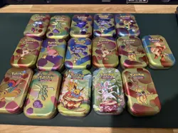 16 Empty Pokemon Tins - Image 2