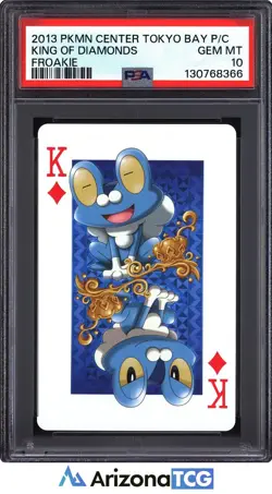 Pokemon 2013 Froakie King Of Diamonds Pokemon Center Tokyo Bay GEM MINT PSA 10 - Image 1