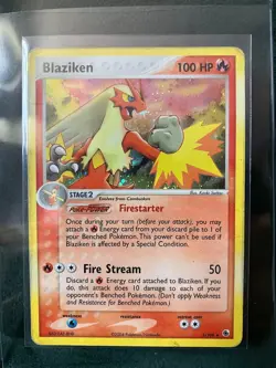 Blaziken 3/109 Ruby and Sapphire Holo Pokemon TCG Holo Rare - Image 1