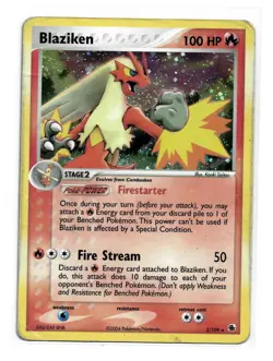 Blaziken 3/109 Ruby and Sapphire Holo Pokemon TCG Holo Rare - Image 3