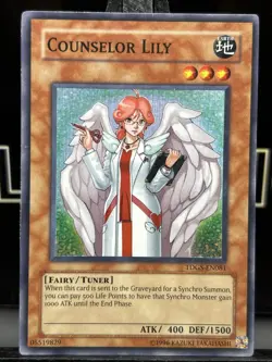 Yugioh Counselor Lily TDGS-EN081 Unlimited Edition Super Rare LP/HOLO - Image 3