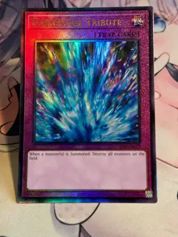 Yugioh Asian English ES01-AE070 Torrential Tribute Ultimate rare Near Mint - Image 3