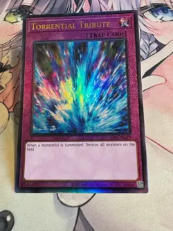 Yugioh Asian English ES01-AE070 Torrential Tribute Ultimate rare Near Mint - Image 4