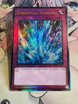 Yugioh Asian English ES01-AE070 Torrential Tribute Ultimate rare Near Mint - Image 5