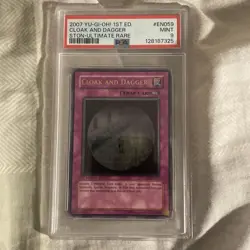 Yugioh Cloak and Dagger STON-EN059 Ultimate Rare 1st Edition PSA 9 MINT Lot of 4 - Image 3