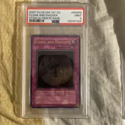 Yugioh Cloak and Dagger STON-EN059 Ultimate Rare 1st Edition PSA 9 MINT Lot of 4 - Image 4