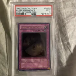 Yugioh Cloak and Dagger STON-EN059 Ultimate Rare 1st Edition PSA 9 MINT Lot of 4 - Image 5
