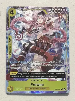 Perona - OP14-111 (Alternate Art) One Piece The Azure Sea's Seven Foil English - Image 1