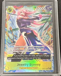 One Piece Carrying On His Will OP-13 Jewelry Bonney OP13-108 Alt Art SR - Image 3