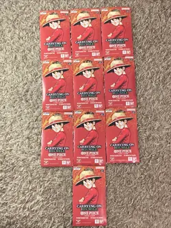 One Piece TCG: Carrying On His Will Sleeved Booster OP-13 English (LOT OF 10) - Image 1